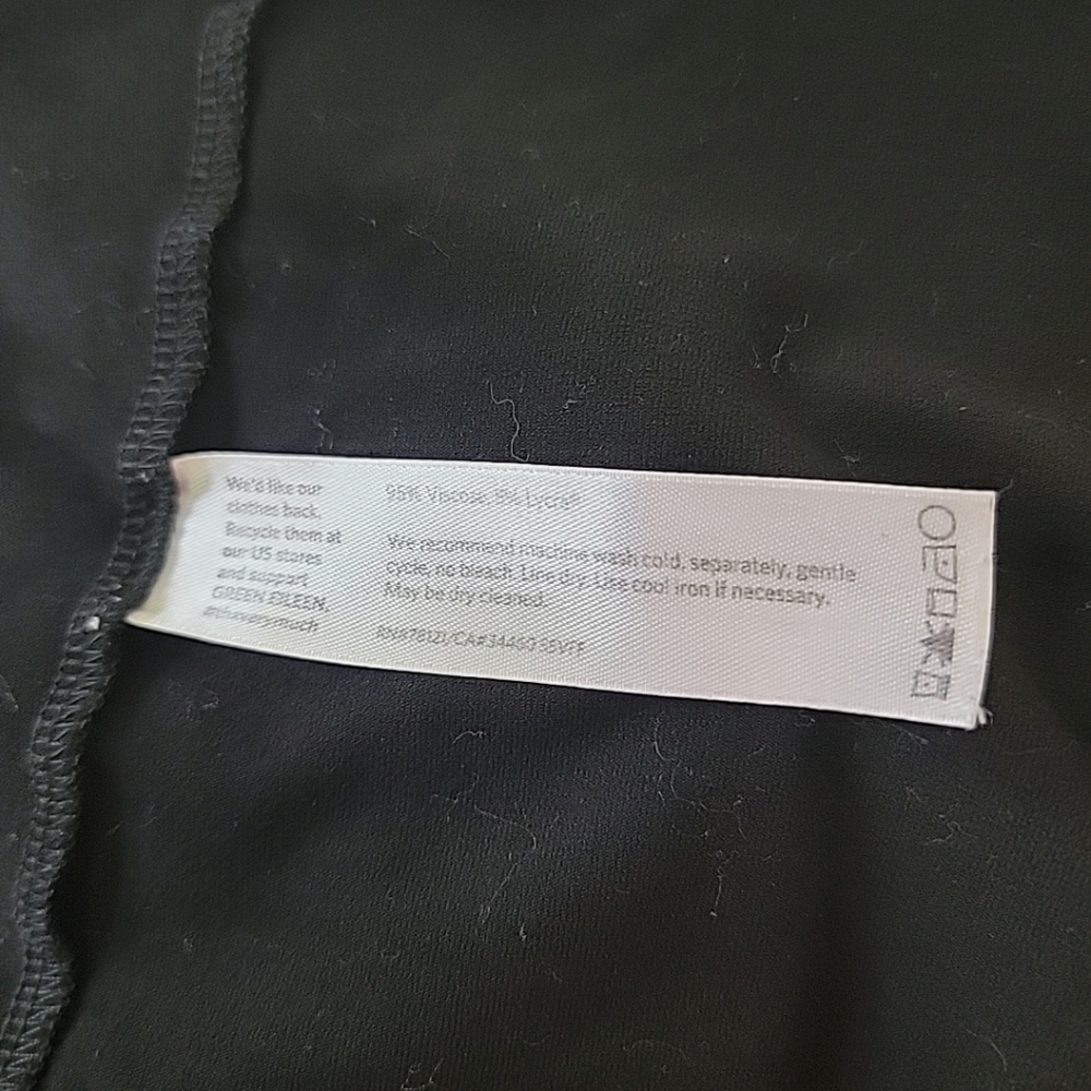 Eileen Fisher Women's Black Long Sleeve Pullover Top, S - Picture 7 of 8